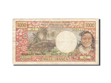 Banknote, Tahiti, 1000 Francs, 1969-1971, 1985, KM:27d, VF(20-25)