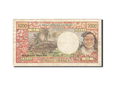 Billet, Tahiti, 1000 Francs, 1969-1971, 1985, KM:27d, TB