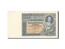 Poland, 20 Zlotych, 1930-1932, KM:73, 1931-06-20, AU(55-58)
