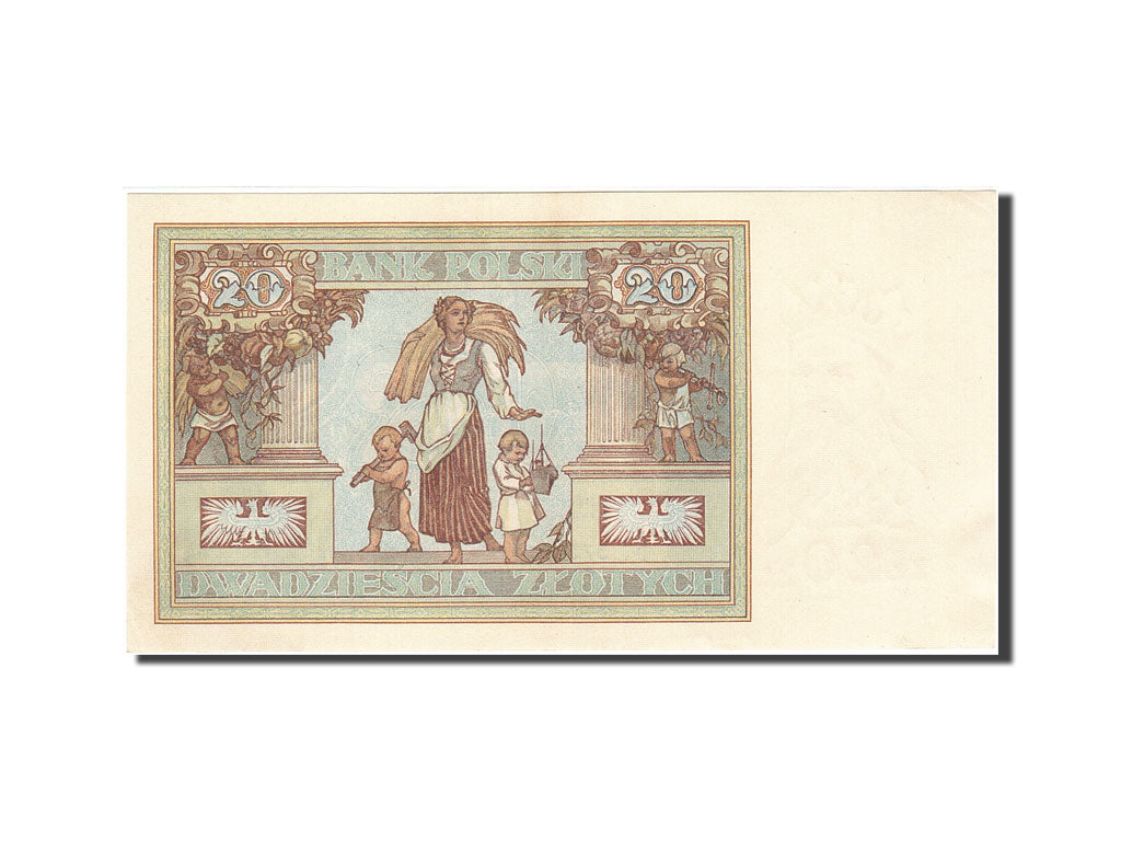 Pologne, 20 Zlotych, 1930-1932, 1931-06-20, KM:73, SUP+