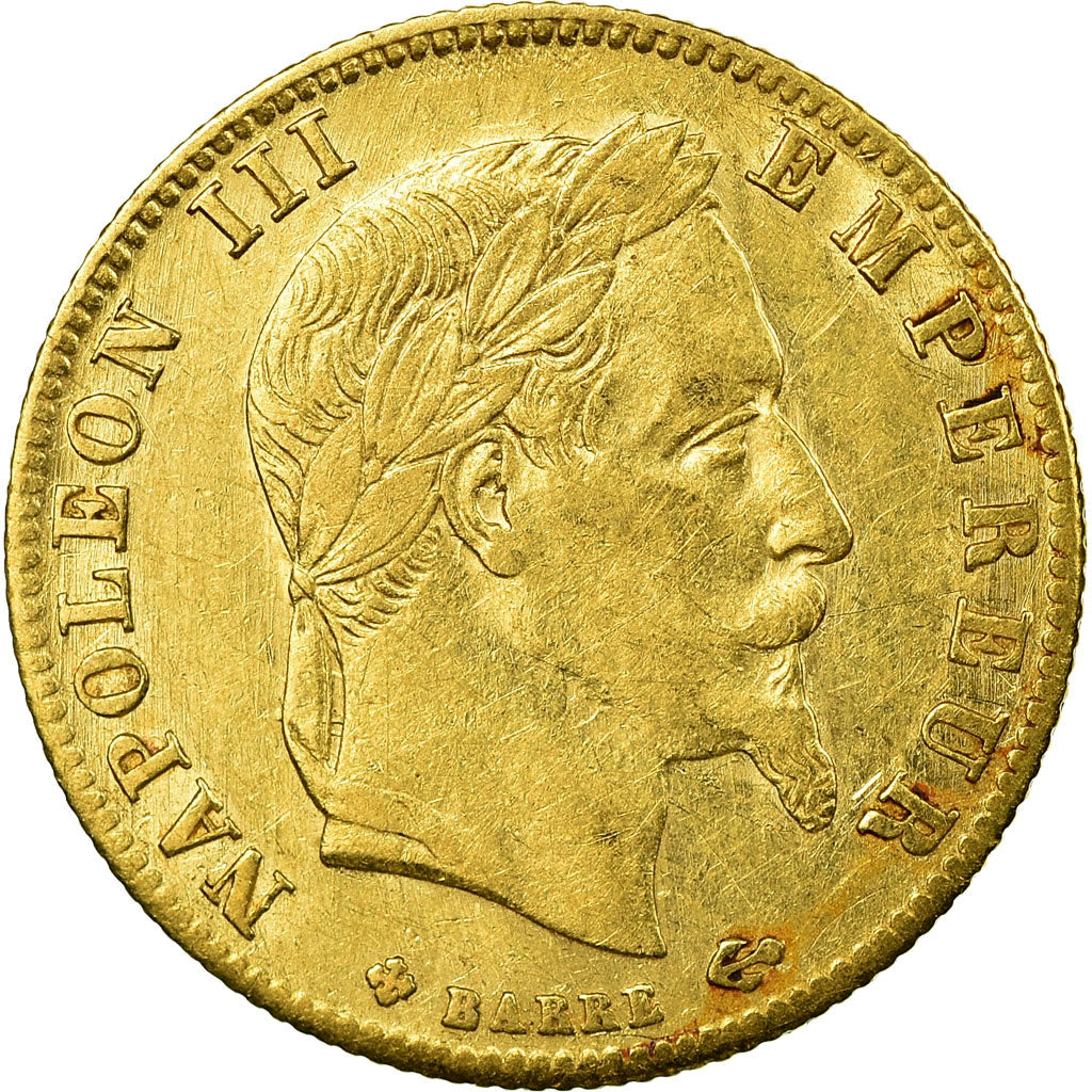 Coin, France, Napoleon III, Napoléon III, 5 Francs, 1865, Strasbourg