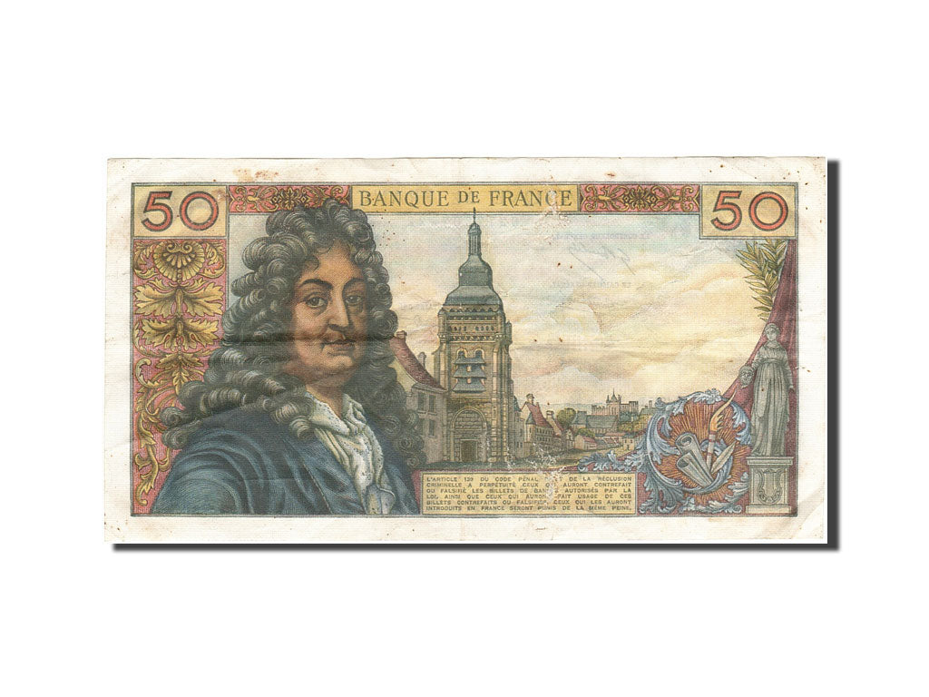Francia, 50 Francs, 1962, KM:148c, 1967-12-07, MB+, Fayette:64.10