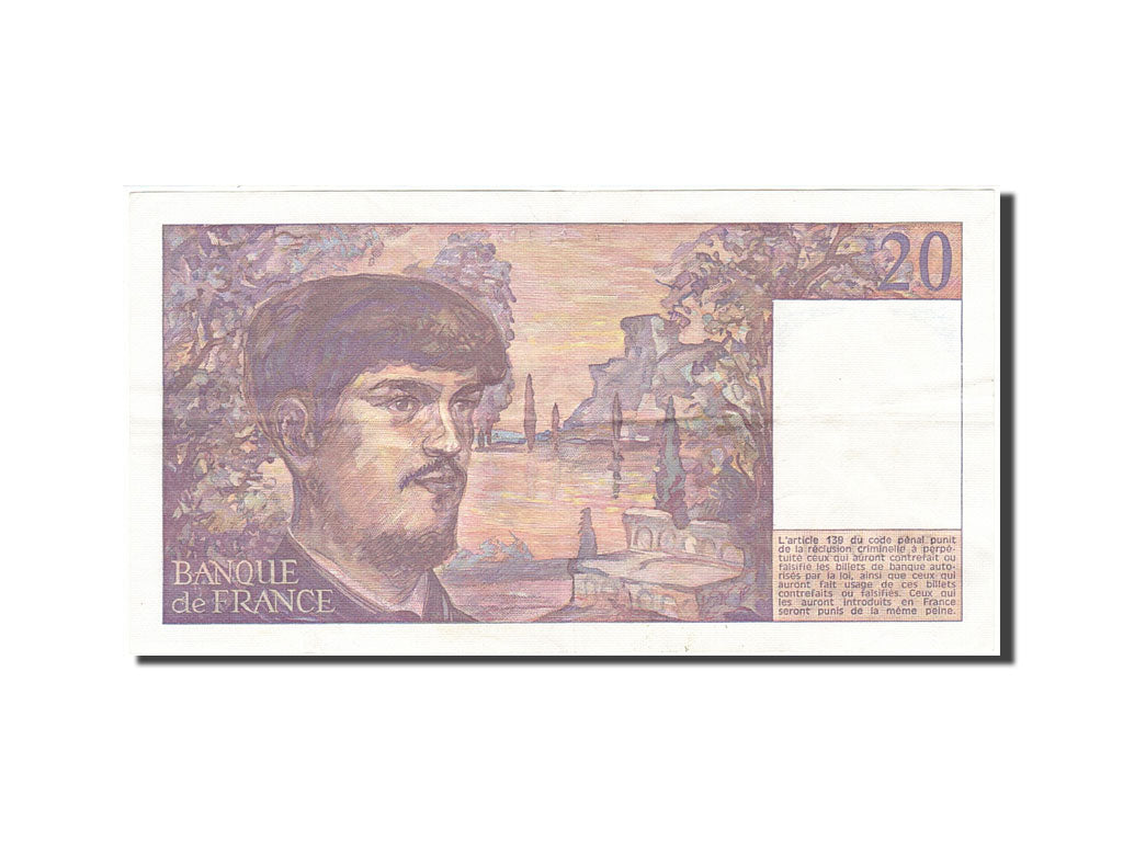 France, 20 Francs, 1980, KM:151b, 1987, EF(40-45), Fayette:66.8