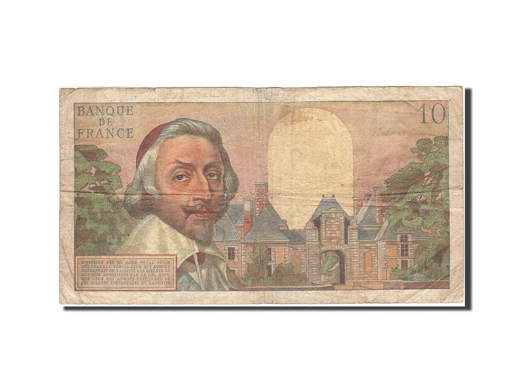 France, 10 Nouveaux Francs, 1959, KM:142a, 1960-11-04, F(12-15), Fayette:57.11