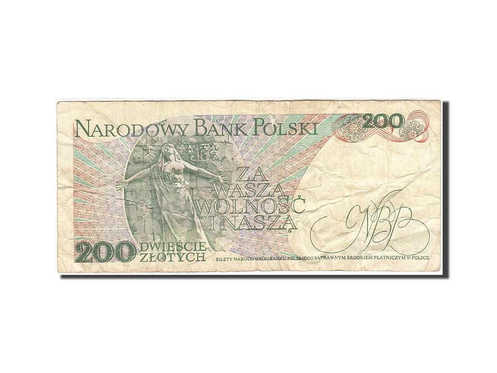 Banknote, Poland, 200 Zlotych, 1974-1976, 1988-12-01, KM:144c, VG(8-10)