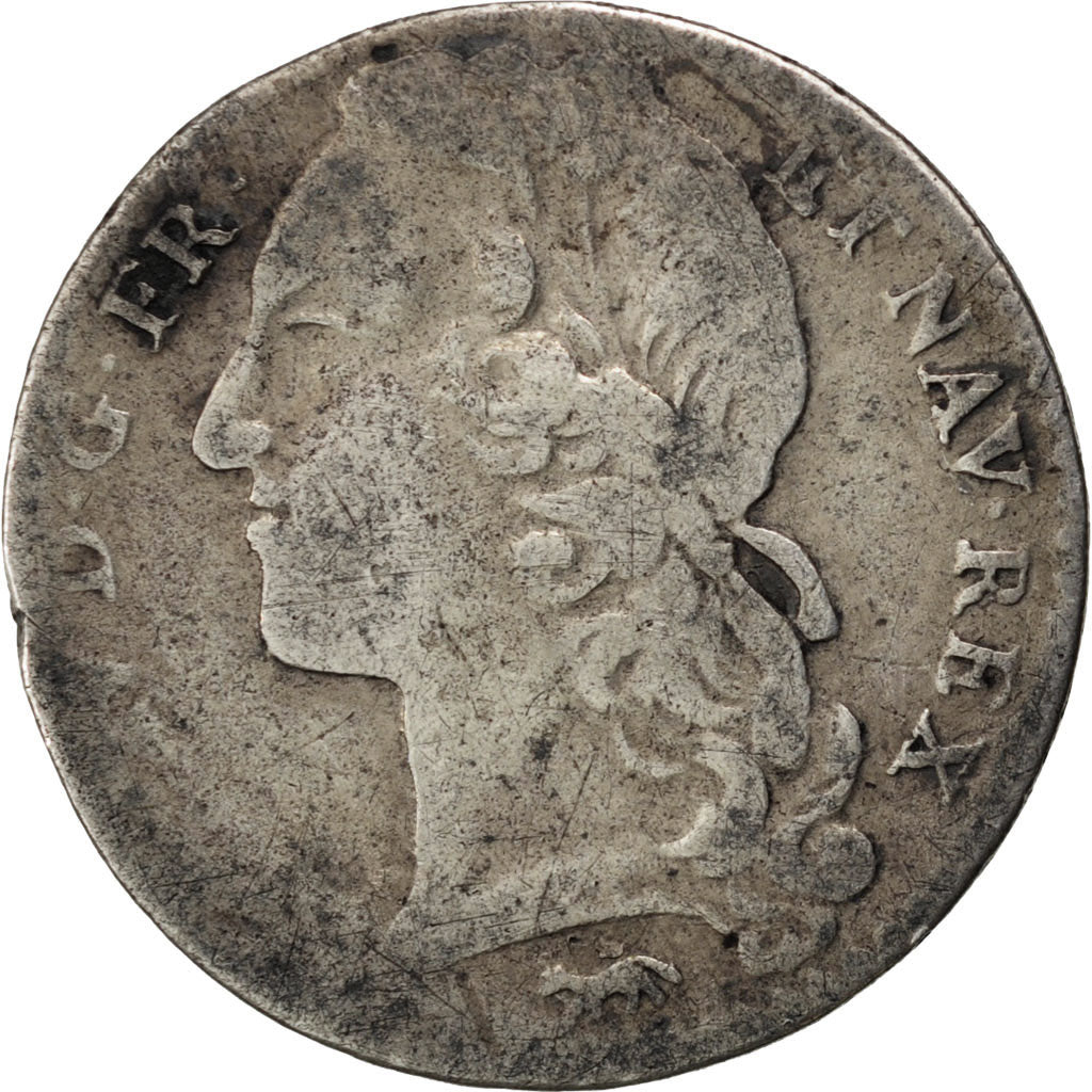 FRANCE, 1/10 Écu au bandeau, 12 Sols, 1/10 ECU, 1744, Paris, KM #511.1, ...