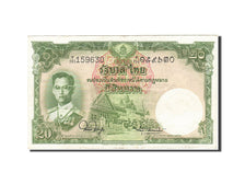 Thailand, 20 Baht, 1953-1956, KM:77d, Undated (1953), EF(40-45)