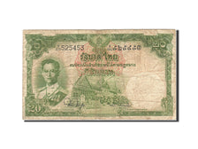 Thailand, 20 Baht, 1953-1956, KM:77d, Undated (1953), VF(20-25)