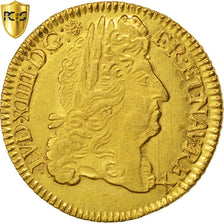 France, Louis XIV, Louis d'Or, 1692 K, Bordeaux, Gold, KM:278.8, PCGS MS61