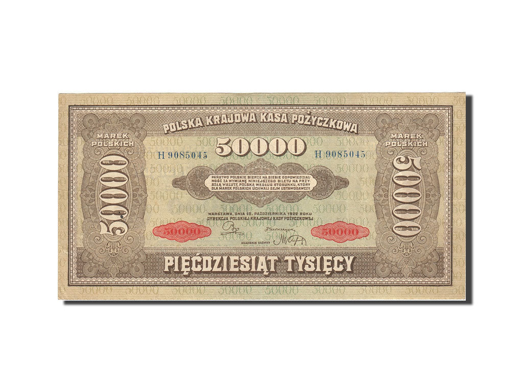 Banknote, Poland, 50,000 Marek, 1922-1923, 1922-10-10, KM:33, EF(40-45)