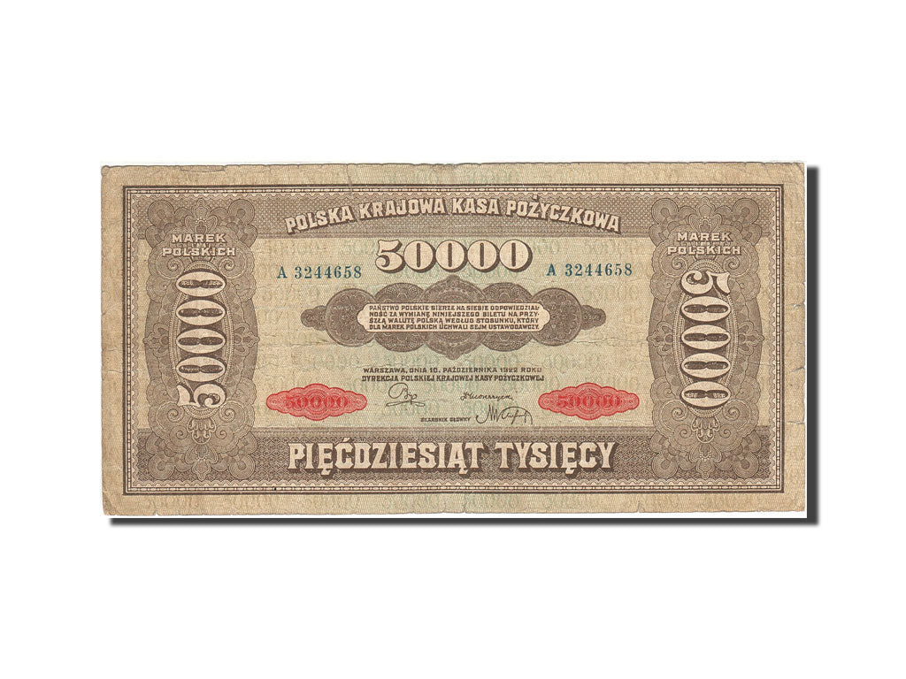 Polen, 50,000 Marek, 1922-1923, 1922-10-10, KM:33, SGE