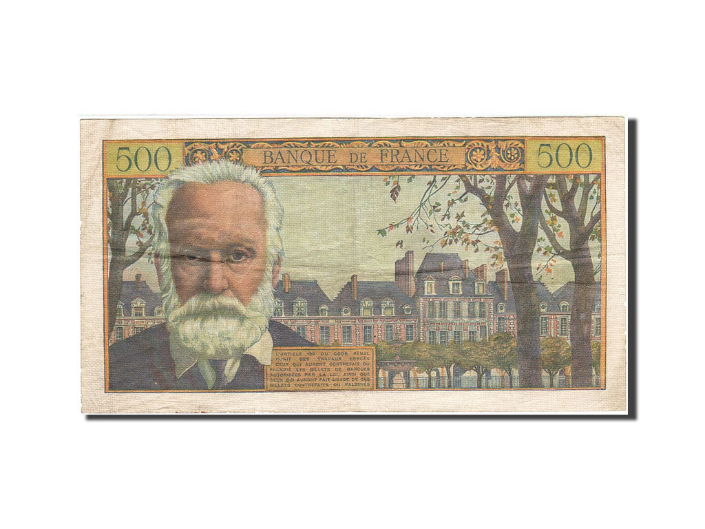 France, 500 Francs, 1953, KM:133a, 1955-01-06, VF(20-25), Fayette:35.4