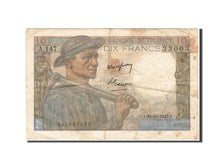 France, 10 Francs, 1941, KM:99f, 1947-10-30, VF(20-25), Fayette:8.18