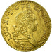 Moneda, Francia, Louis d'Or, 1725, Lyons, MBC+, Oro, KM:470.5, Gadoury:339
