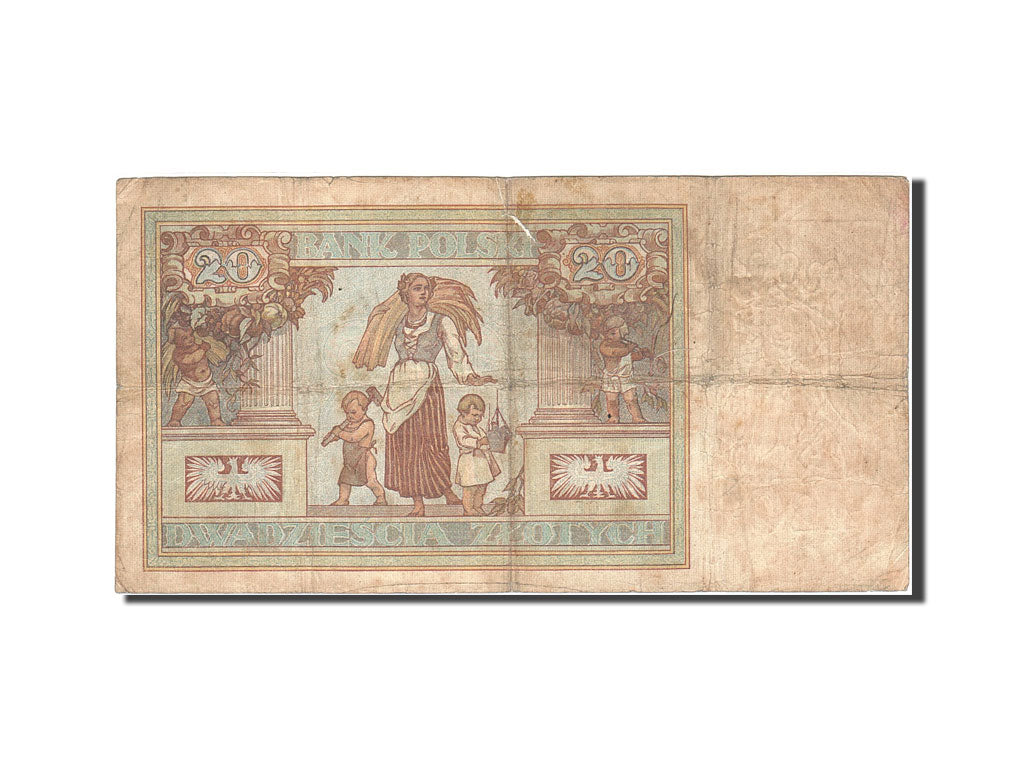 Banknote, Poland, 20 Zlotych, 1930-1932, 1931-06-20, KM:73, F(12-15)