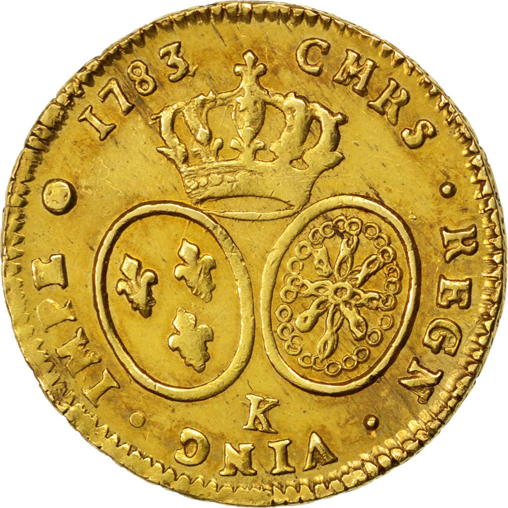 Coin, France, Louis XVI, Double louis d'or au buste habillé, 1783 Bordeaux