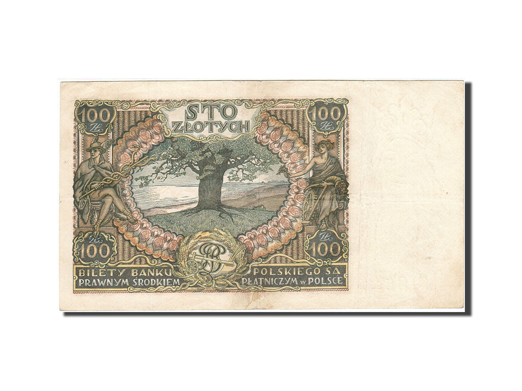 Poland, 100 Zlotych, 1930-1932, KM:74a, 1932-06-02, EF(40-45)