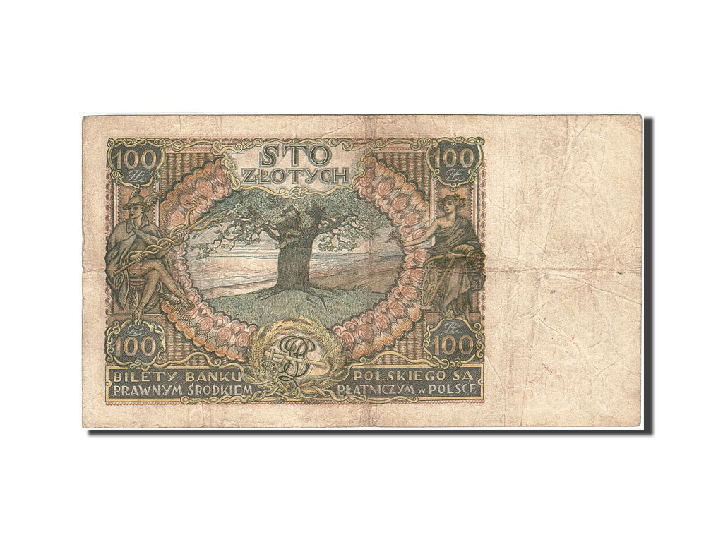 Poland, 100 Zlotych, 1930-1932, KM:74a, 1932-06-02, VF(30-35)