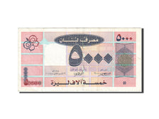 Lebanon, 5000 Livres, 2004, 2008, Crack 3 hours, KM:85b, VF(20-25)