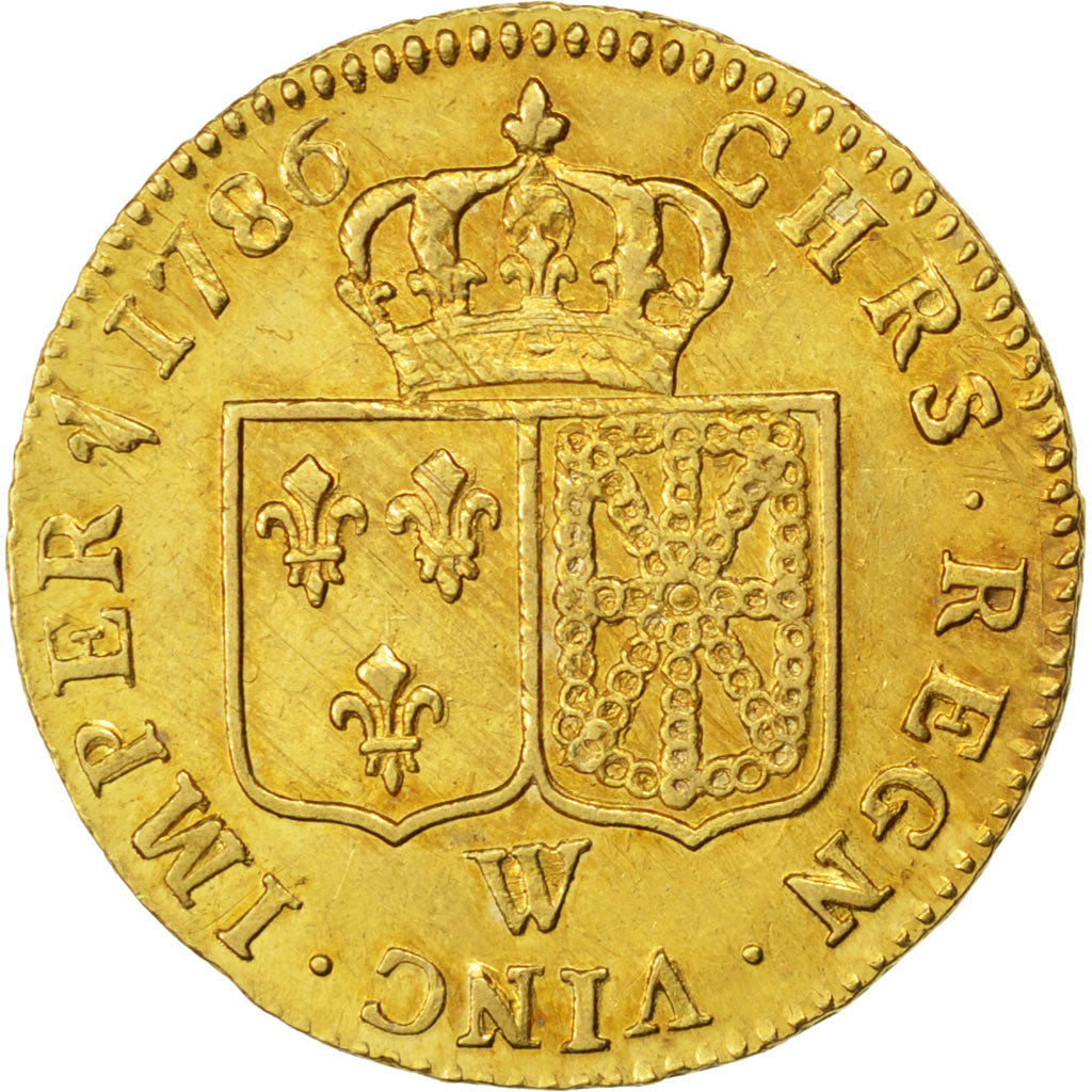FRANCE, Louis d'Or, 1786, Lille, KM #591.15, AU(50-53), Gold, Gadoury #361, 7.64