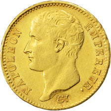 FRANCE, Napoléon I, 20 Francs, 1807, Paris, KM #A687.1, MS(63), Gold, Gadoury #.
