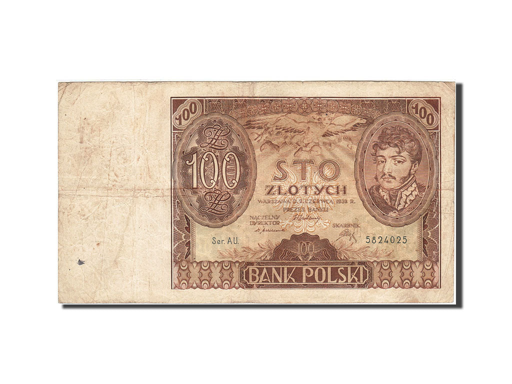 Pologne, 100 Zlotych, 1930-1932, 1932-06-02, KM:74a, TB