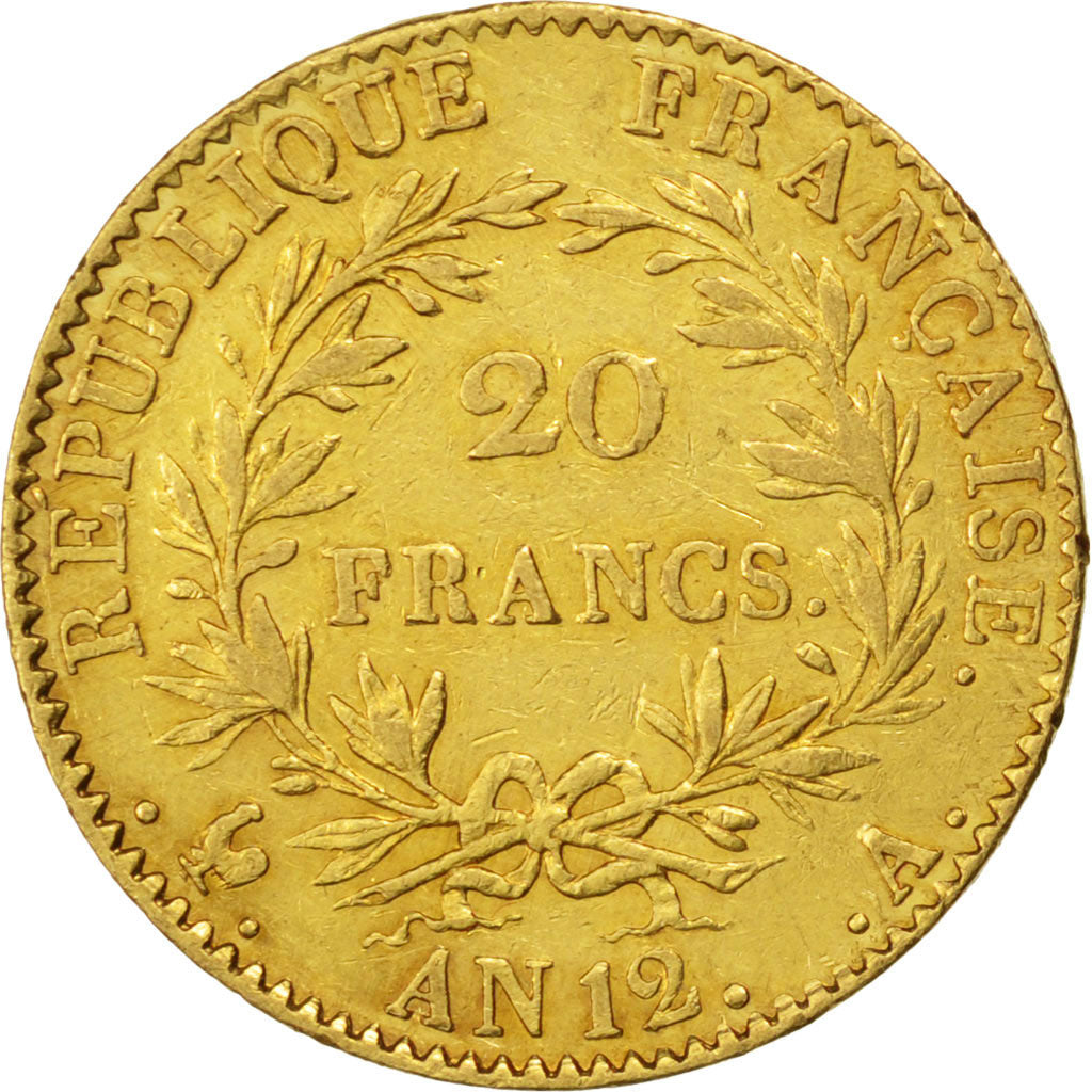 Consulat, 20 Francs or Bonaparte Premier Consul, Paris