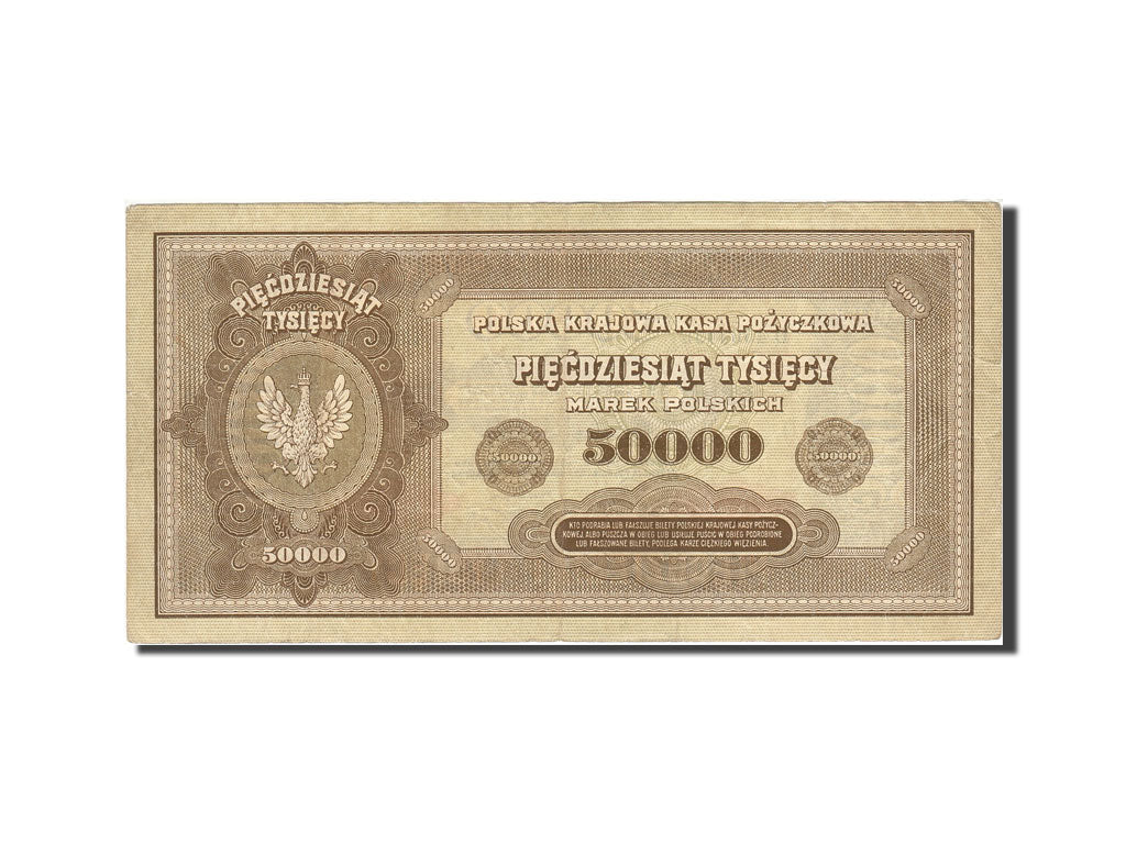 Banknote, Poland, 50,000 Marek, 1922-1923, 1922-10-10, KM:33, EF(40-45)