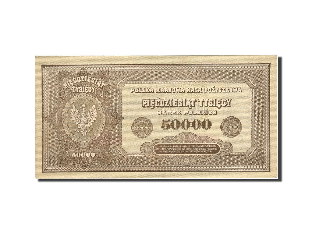 Poland, 50,000 Marek, 1922-1923, KM:33, 1922-10-10, UNC(60-62)