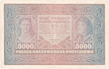 Poland, 5000 Marek, 1920, KM:31, 1920-02-07, VF(20-25)