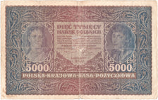 Poland, 5000 Marek, 1920, KM:31, 1920-02-07, VG(8-10)