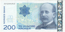 Norway, 200 Kroner, 1994-1996, 1990-2000, KM:48c, AU(55-58)