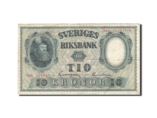 Geldschein, Schweden, 10 Kronor, 1940-1952, 1945, KM:40f, S+