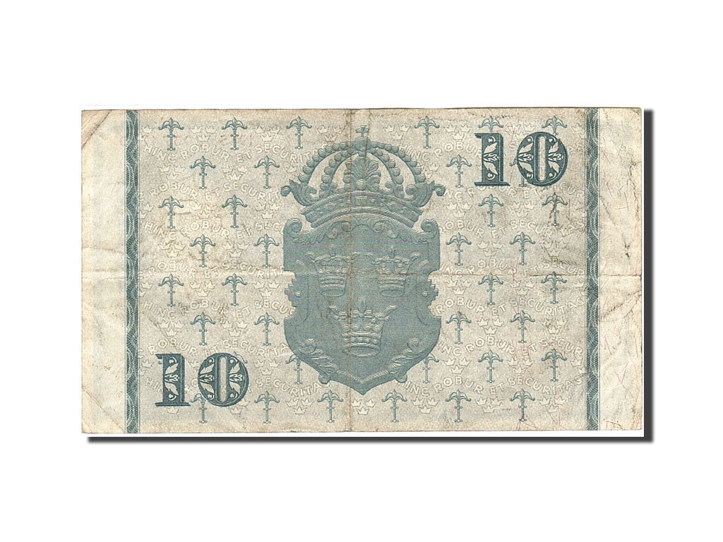 Banknote, Sweden, 10 Kronor, 1940-1952, 1945, KM:40f, VF(30-35)