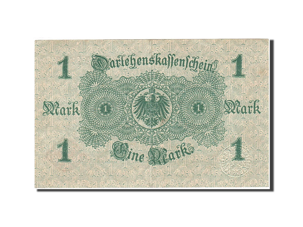 Banknote, Germany, 1 Mark, 1914, 1914-08-12, KM:51, AU(50-53)