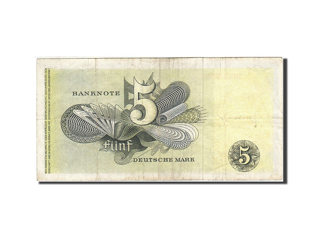Billet, République fédérale allemande, 5 Deutsche Mark, 1948, 1948-12-09