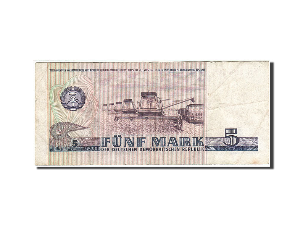Germany - Democratic Republic, 5 Mark, 1975, KM:27A, 1971-1985, VF(20-25)