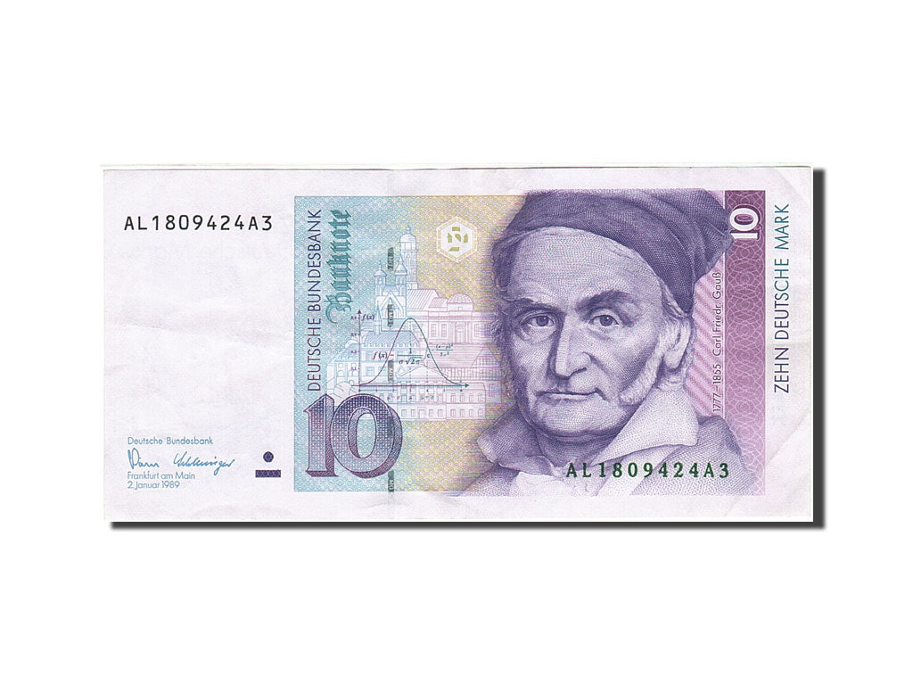 Banknote, GERMANY - FEDERAL REPUBLIC, 10 Deutsche Mark, 1989-1991, 1989-01-02