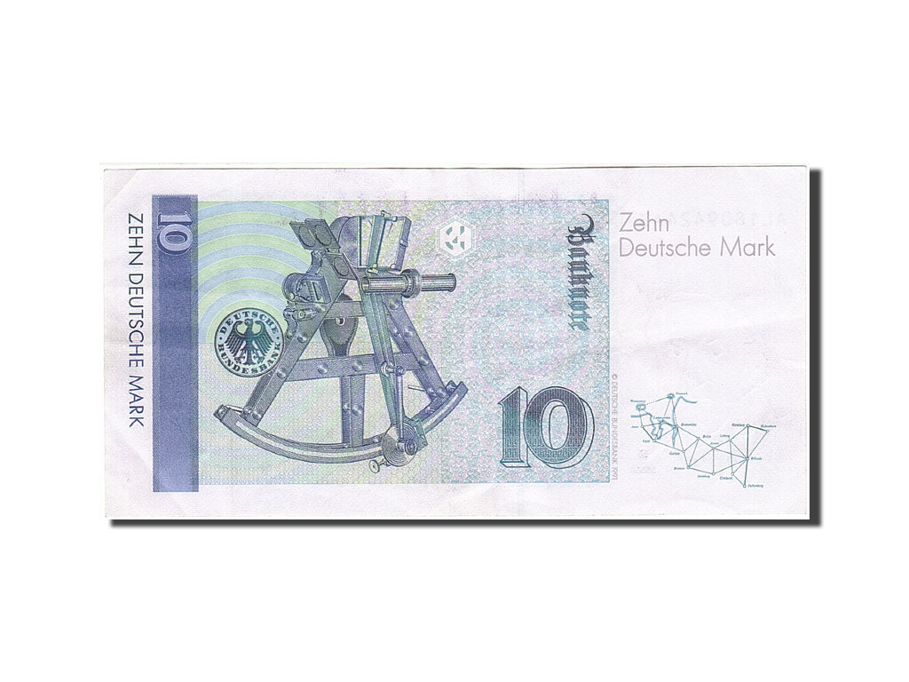 Banknote, GERMANY - FEDERAL REPUBLIC, 10 Deutsche Mark, 1989-1991, 1989-01-02