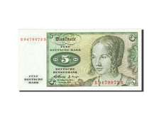 République fédérale allemande, 5 Deutsche Mark, 1960, KM:18a, 1960-01-02