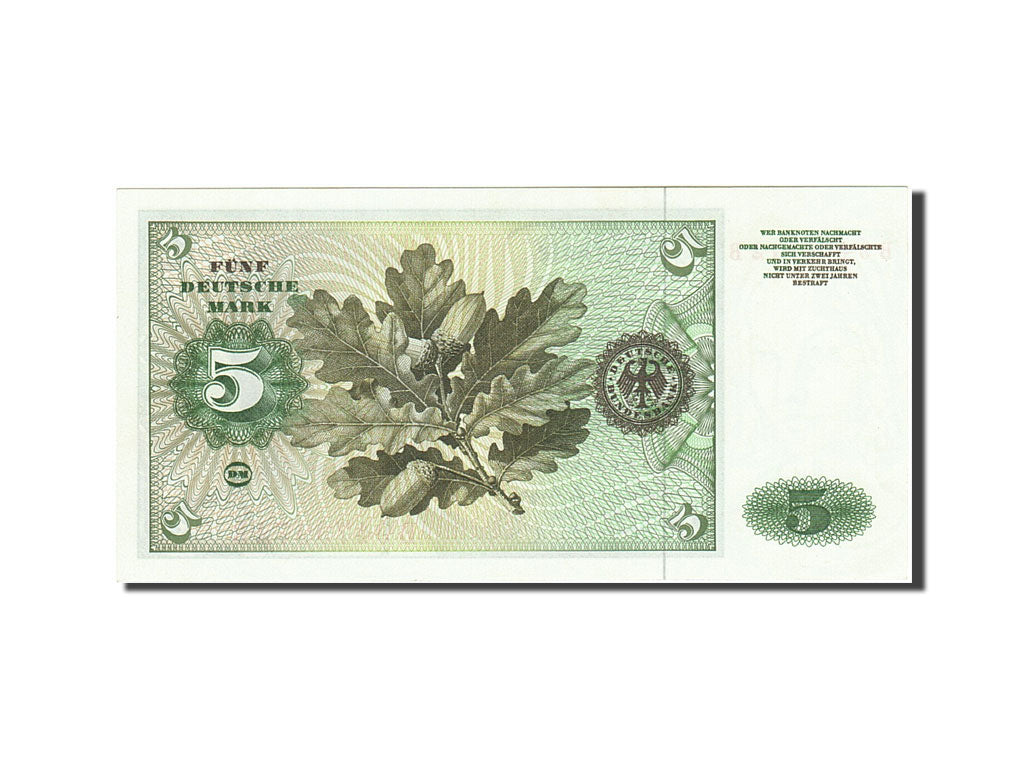 République fédérale allemande, 5 Deutsche Mark, 1960, KM:18a, 1960-01-02