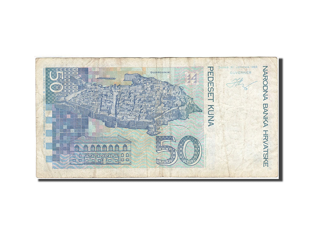 Croatia, 50 Kuna, 1993, KM:31a, 1993-10-31, VF(20-25)