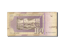 Macédoine, 100 Denari, 1996, 1997, KM:16b, B+