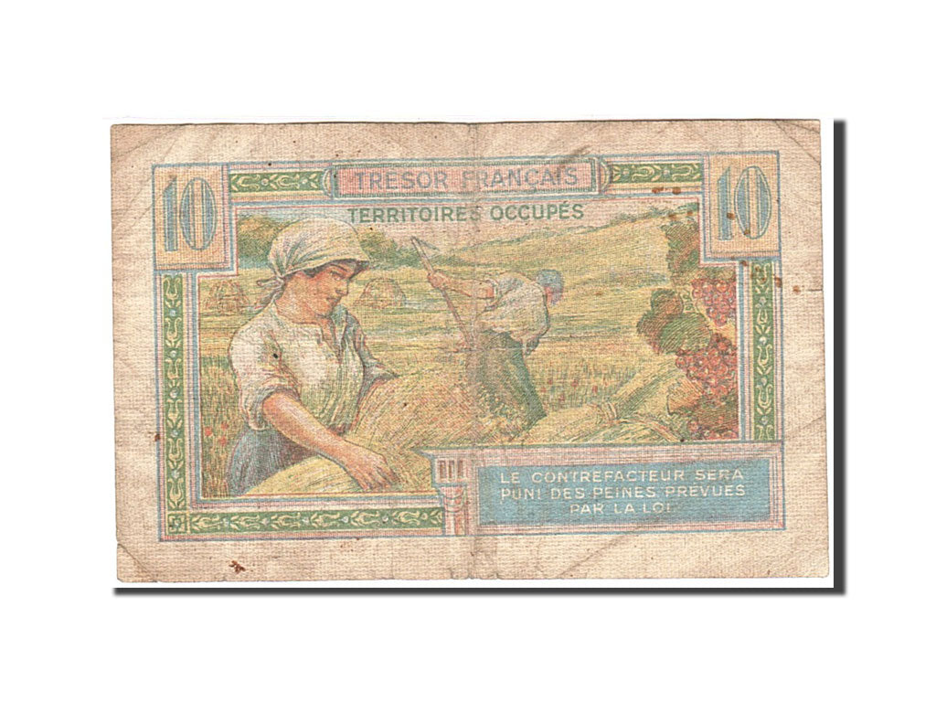 Banconote, Francia, 10 Francs, 1947, 1947, MB+, Fayette:VF30.1, KM:M7a