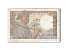 Biljet, Frankrijk, 10 Francs, 1941, 1943-01-14, TB, Fayette:8.7, KM:99b
