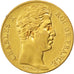 FRANCE, Charles X, 20 Francs, 1828, Paris, KM #726.1, AU(50-53), Gold, Gadoury..