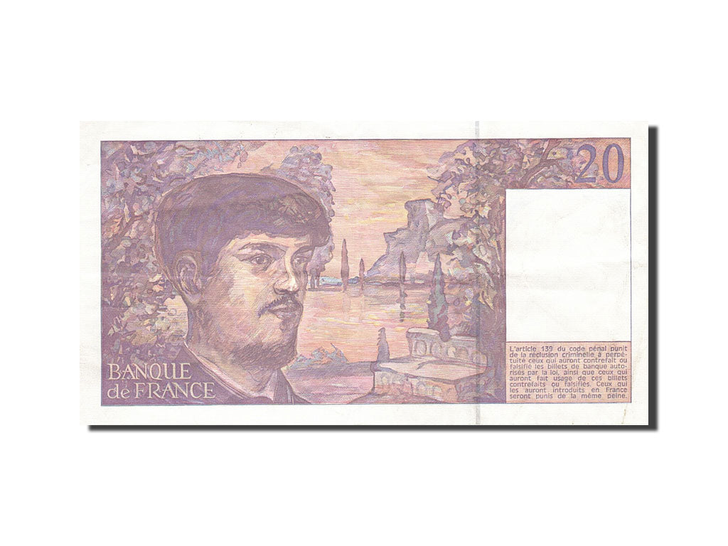 France, 20 Francs, 1980, KM:151g, 1993, VF(20-25), Fayette:66 bis.4