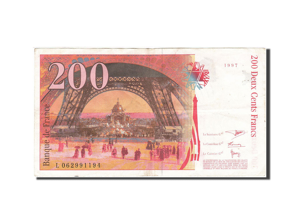 France, 200 Francs, 1995, KM:159b, 1997, VF(20-25), Fayette:75.4b