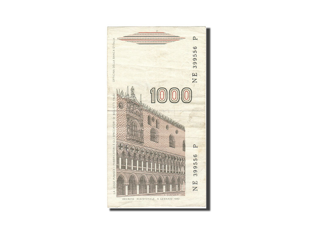 Banknote, Italy, 1000 Lire, 1982-1983, 1982-01-06, KM:109b, EF(40-45)