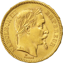 Second Empire, 20 francs Napoléon III tête laurée, 1865 A, PCGS MS64